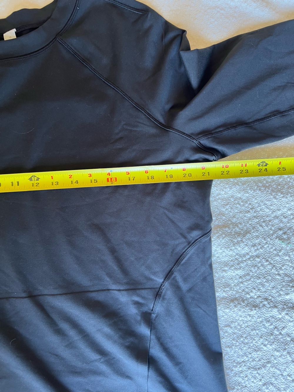Lululemon Its Rulu Run Long Sleeve Shirt Black Top Size 10 - Picture 7 of 9
